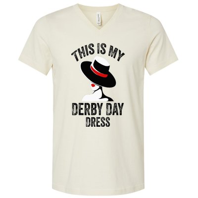 Derby Day 2024 Women This Is My Derby Day Dress V-Neck T-Shirt