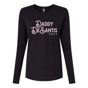 Daddy Desantis 2024 Retro Make America Florida Election Funny Gift Womens Cotton Relaxed Long Sleeve T-Shirt