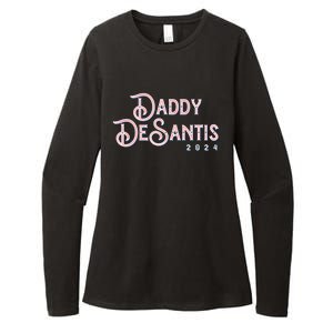 Daddy Desantis 2024 Retro Make America Florida Election Funny Gift Womens CVC Long Sleeve Shirt