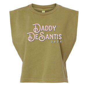 Daddy Desantis 2024 Retro Make America Florida Election Funny Gift Garment-Dyed Women's Muscle Tee