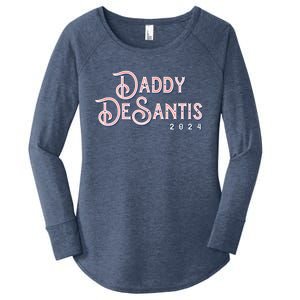 Daddy Desantis 2024 Retro Make America Florida Election Funny Gift Women's Perfect Tri Tunic Long Sleeve Shirt