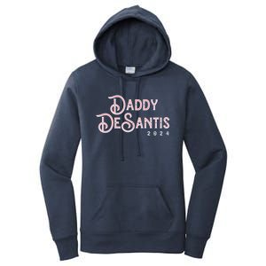 Daddy Desantis 2024 Retro Make America Florida Election Funny Gift Women's Pullover Hoodie