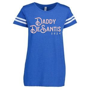 Daddy Desantis 2024 Retro Make America Florida Election Funny Gift Enza Ladies Jersey Football T-Shirt