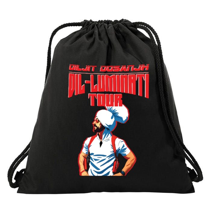 Diljit Dosanjh 2024 Dilluminati Drawstring Bag