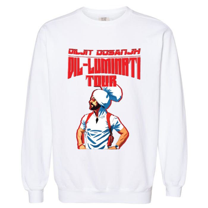 Diljit Dosanjh 2024 Dilluminati Garment-Dyed Sweatshirt