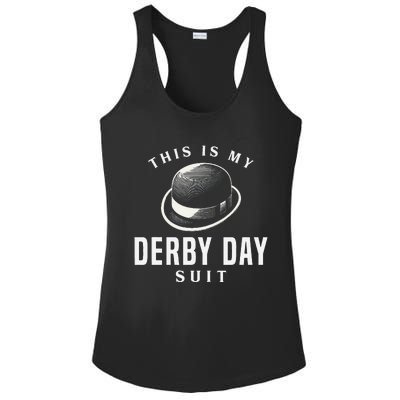 Derby Day 2024 Funny Horse Racing This Is My Derby Day Suit Ladies PosiCharge Competitor Racerback Tank