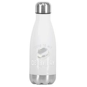 Derby Day 2024 Funny Horse Racing This Is My Derby Day Suit Stainless Steel Insulated Water Bottle