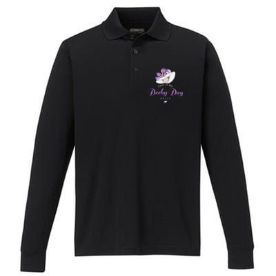 Derby Day 2023 Derby Kentucky Horse Derby Performance Long Sleeve Polo