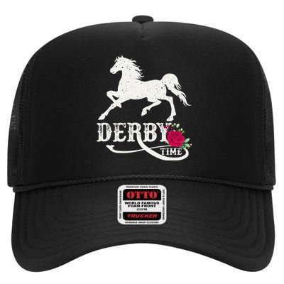 Derby Day 2023 Derby Kentucky Horse Derby Dress Derby Suit High Crown Mesh Back Trucker Hat