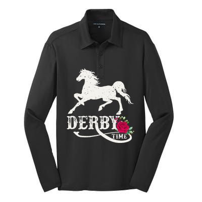 Derby Day 2023 Derby Kentucky Horse Derby Dress Derby Suit Silk Touch Performance Long Sleeve Polo