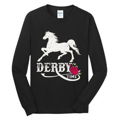 Derby Day 2023 Derby Kentucky Horse Derby Dress Derby Suit Tall Long Sleeve T-Shirt