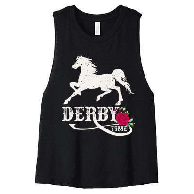 Derby Day 2023 Derby Kentucky Horse Derby Dress Derby Suit Women's Racerback Cropped Tank