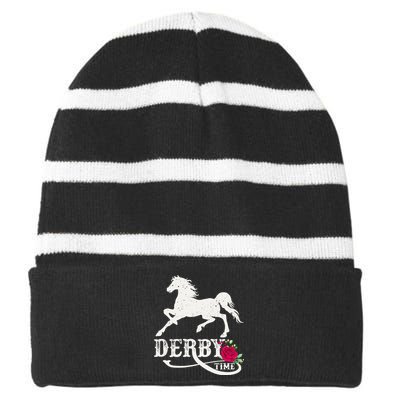 Derby Day 2023 Derby Kentucky Horse Derby Dress Derby Suit Striped Beanie with Solid Band