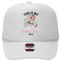 Derby Day 2024 This Is My Derby Day Dress Horse Racing High Crown Mesh Back Trucker Hat