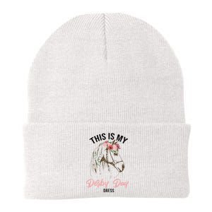 Derby Day 2024 This Is My Derby Day Dress Horse Racing Knit Cap Winter Beanie