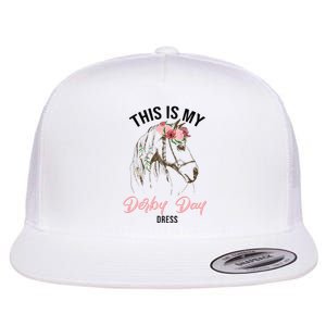 Derby Day 2024 This Is My Derby Day Dress Horse Racing Flat Bill Trucker Hat