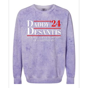 Daddy DeSantis 2024 Putting The Old Donkey Out To Pasture Colorblast Crewneck Sweatshirt