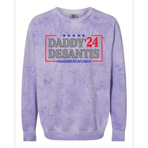 Daddy DeSantis 2024 Make America Florida Colorblast Crewneck Sweatshirt