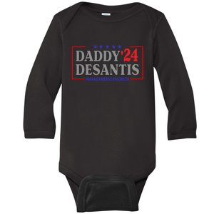 Daddy DeSantis 2024 Make America Florida Baby Long Sleeve Bodysuit