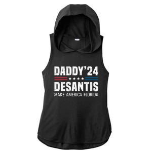 Daddy DeSantis 2024 Make America Florida Ladies PosiCharge Tri-Blend Wicking Draft Hoodie Tank