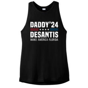 Daddy DeSantis 2024 Make America Florida Ladies PosiCharge Tri-Blend Wicking Tank