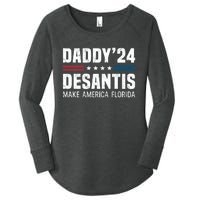 Daddy DeSantis 2024 Make America Florida Women's Perfect Tri Tunic Long Sleeve Shirt