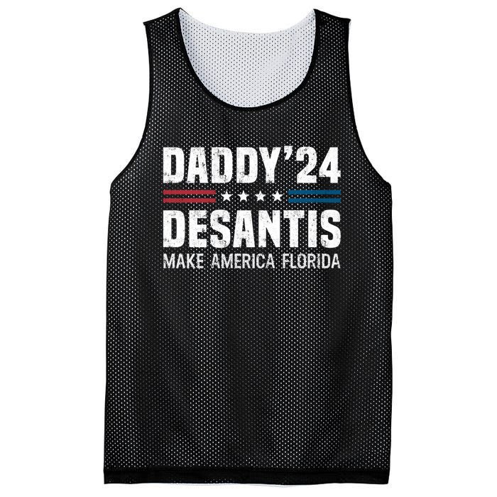 Daddy DeSantis 2024 Make America Florida Mesh Reversible Basketball Jersey Tank