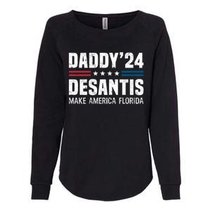 Daddy DeSantis 2024 Make America Florida Womens California Wash Sweatshirt