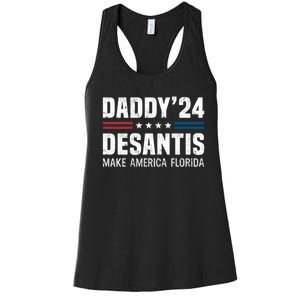 Daddy DeSantis 2024 Make America Florida Women's Racerback Tank