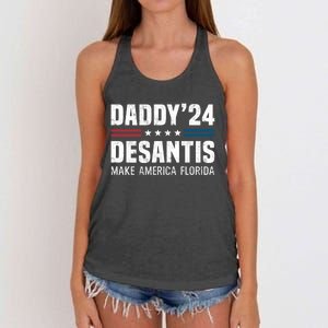 Daddy DeSantis 2024 Make America Florida Women's Knotted Racerback Tank