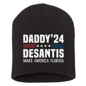 Daddy DeSantis 2024 Make America Florida Short Acrylic Beanie