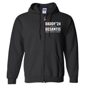 Daddy DeSantis 2024 Make America Florida Full Zip Hoodie