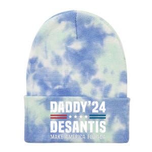 Daddy DeSantis 2024 Make America Florida Tie Dye 12in Knit Beanie