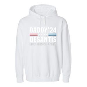 Daddy DeSantis 2024 Make America Florida Garment-Dyed Fleece Hoodie