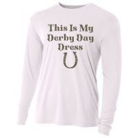 Derby Day 2023 This Is My Derby Day Dress Horse Racing Cooling Performance Long Sleeve Crew