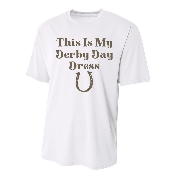 Derby Day 2023 This Is My Derby Day Dress Horse Racing Performance Sprint T-Shirt