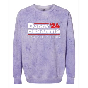 Daddy DeSantis 2024 Make America Florida Colorblast Crewneck Sweatshirt