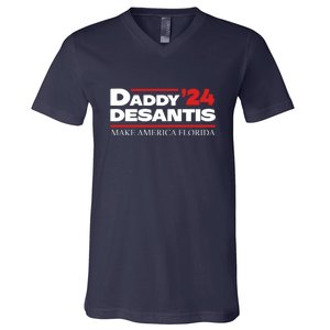 Daddy DeSantis 2024 Make America Florida V-Neck T-Shirt