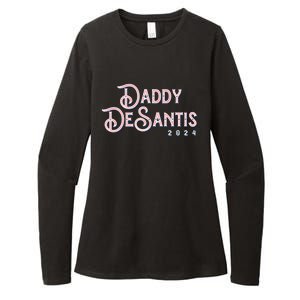 Daddy Desantis 2024 Retro Make America Florida Election Cute Gift Womens CVC Long Sleeve Shirt