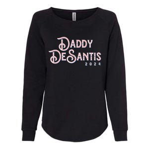 Daddy Desantis 2024 Retro Make America Florida Election Cute Gift Womens California Wash Sweatshirt