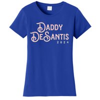 Daddy Desantis 2024 Retro Make America Florida Election Cute Gift Women's T-Shirt