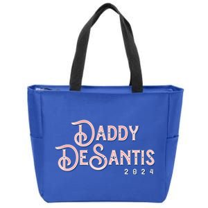 Daddy Desantis 2024 Retro Make America Florida Election Cute Gift Zip Tote Bag