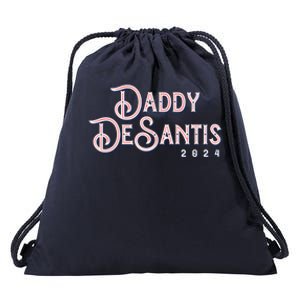 Daddy Desantis 2024 Retro Make America Florida Election Cute Gift Drawstring Bag