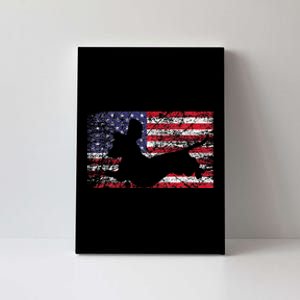 Dachshund Dog 4th of July American Flag Dog Lover Canvas