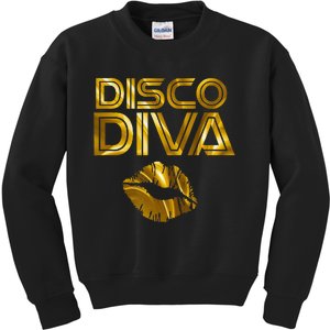 Disco Diva 60s 70s 80s Costume Party Wear Outfit Kids Sweatshirt