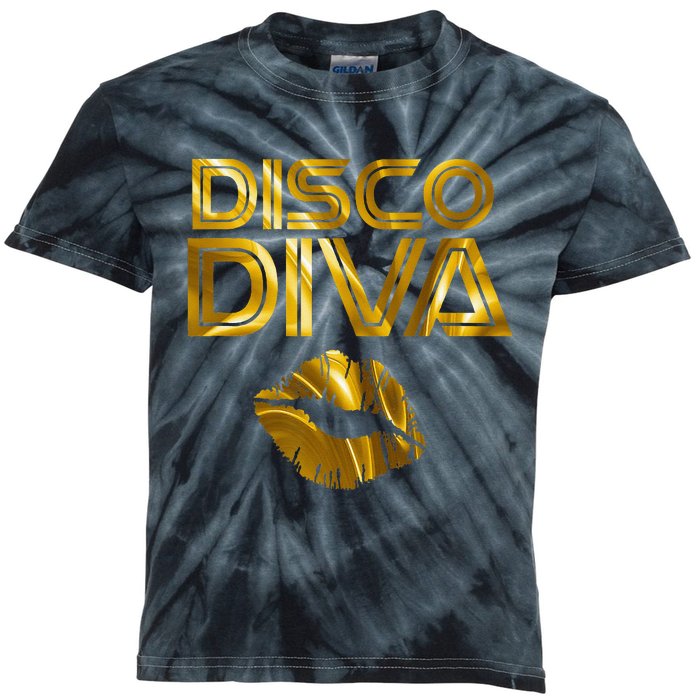 Disco Diva 60s 70s 80s Costume Party Wear Outfit Kids Tie-Dye T-Shirt