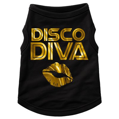 Disco Diva | 60s 70s 80s Costume Party Wear Outfit Tshirt Doggie Tank