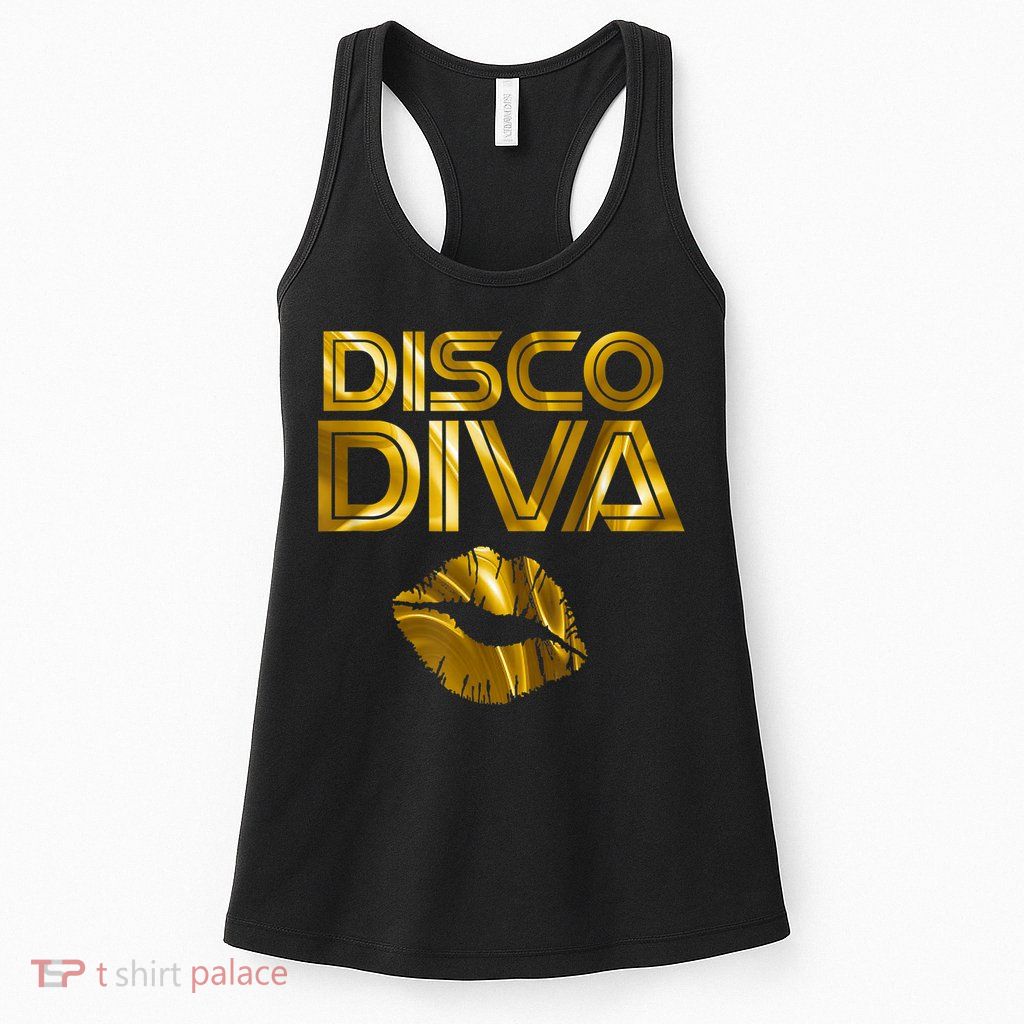 Disco Diva | 60s 70s 80s Costume Party Wear Outfit Tshirt Womens Tank Top