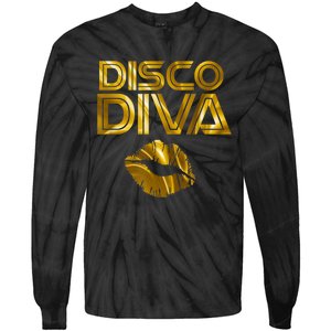 Disco Diva | 60s 70s 80s Costume Party Wear Outfit Tshirt Tie-Dye Long Sleeve Shirt