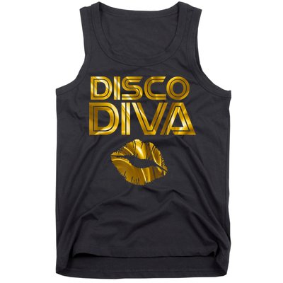 Disco Diva | 60s 70s 80s Costume Party Wear Outfit Tshirt Tank Top